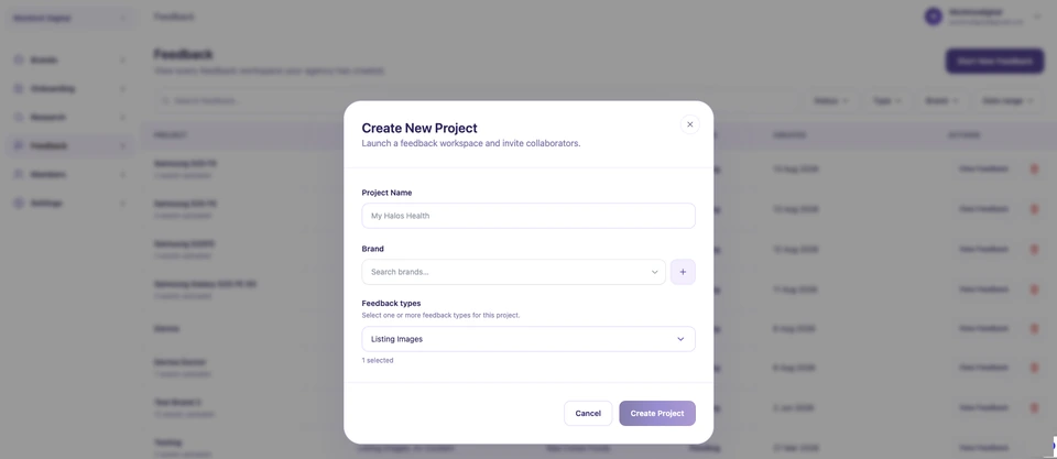 Start a feedback round