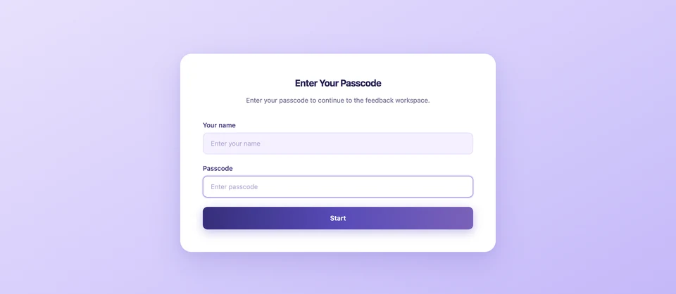 The client opens the branded review link