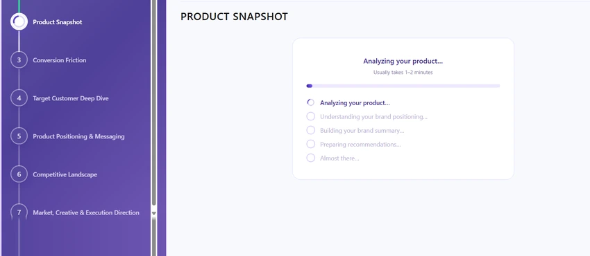 The system reads the product