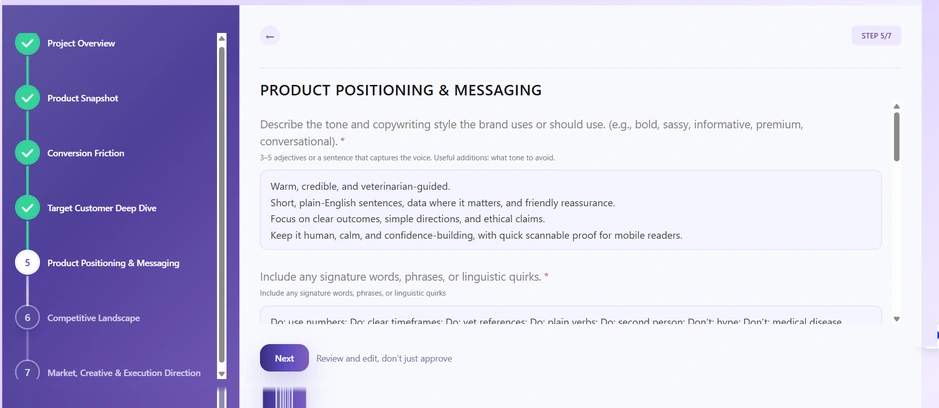 Tone and messaging captured
